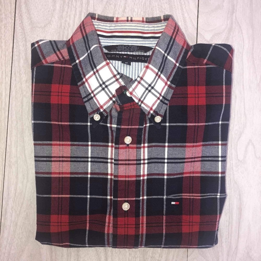 Tommy Hilfiger Plaid Dress Shirt
